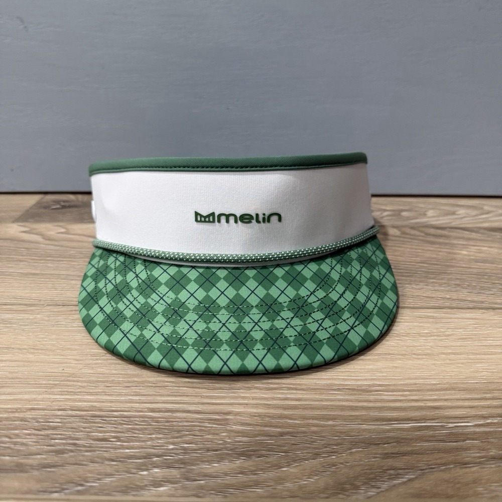 Melin Coast Hydro Performance Visor Green Argyle Links Collection Snapback